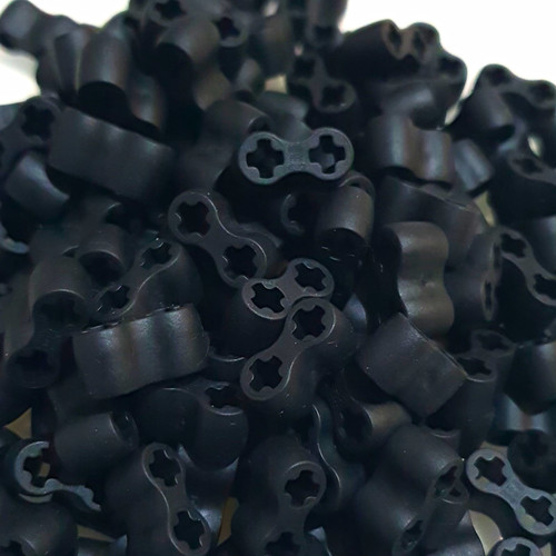 Lego black technic connector - black,