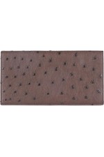 GUCCI BROWN OSTRICH LEATHER