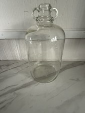 Vintage Clear Glass Demijohn 1