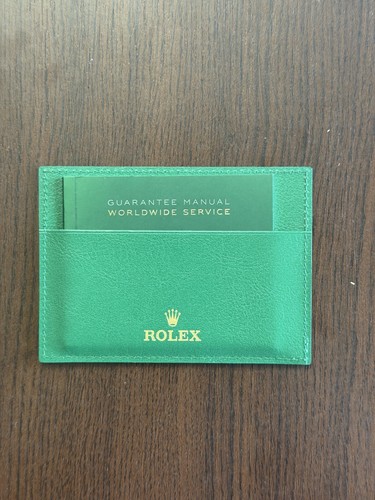 Geniune rolex green warranty - geniune,