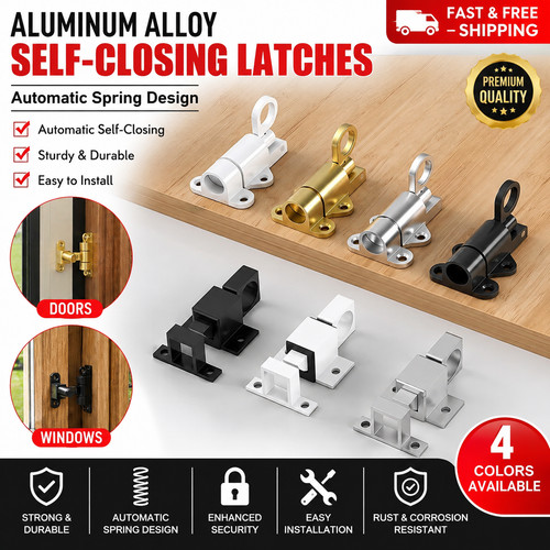 Automatic door latch sprung - automatic,