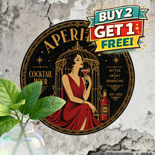 Italian aperitif beverage sign - italian,
