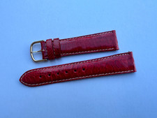 GENUINE VINTAGE ROTARY RED WATCH STRAP SIZE 19MM