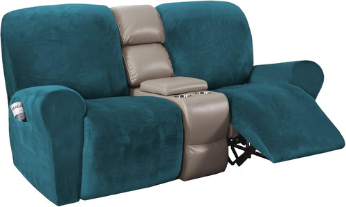 Soft velvet stretch recliner - soft,