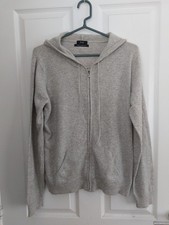F&F Grey 100% Cashmere Zipped
