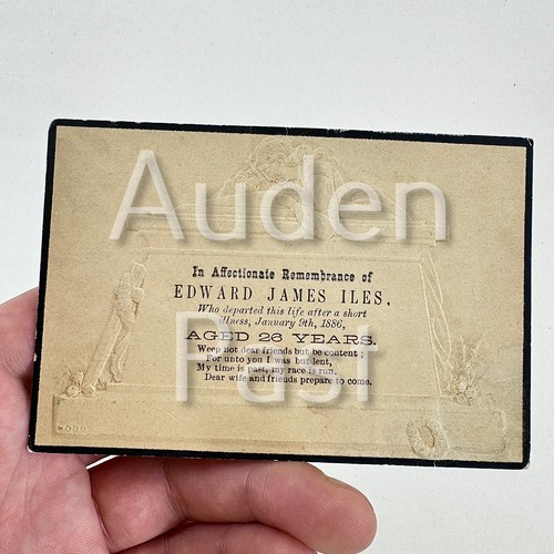 Antique victorian 1886 funeral - antique,