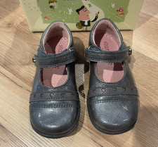 Startrite Gunmetal Patent Leather Girls Casual School Shoes Tiffany SALE £13.99