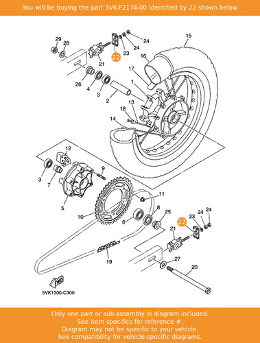 Yamaha end 5vk - end, 5vk-f2174-00