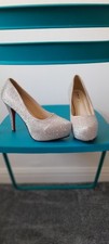 Love Lemonade Cream Crystal Glam Shoes, Size 5 - Worn Once