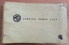 ORIGINAL 1962 BMC FACTORY MG MIDGET SERVICE PARTS LIST BODY & MECHANICAL AKD1879
