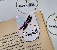 Dragonfly Magnetic Bookmark | Personalised | Gift | For Her | Book Lover | Gold