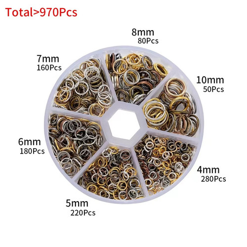 Open jump rings set - open,