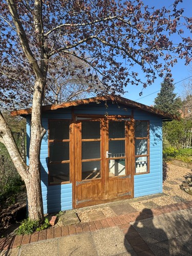 Summer house shed log - summer,