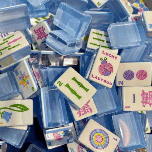 Engraved american mahjong - engraved,