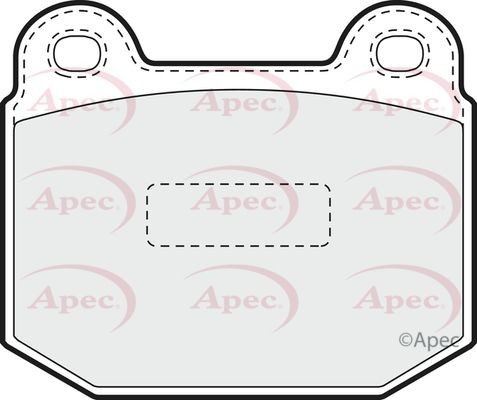 Apec front brake pad - front,