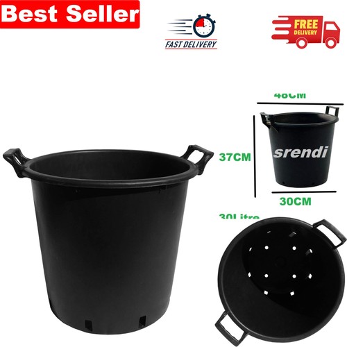 Heavy duty black garden - black, pot