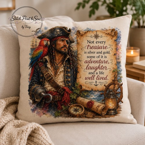 Pirate treasure cushion cover - treasure,