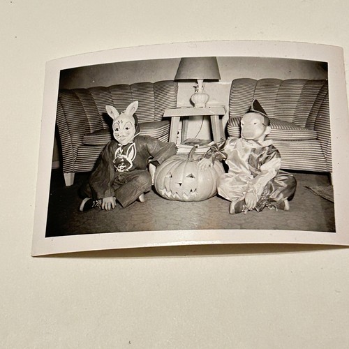 Vtg 1950s halloween kids bunny - kids,
