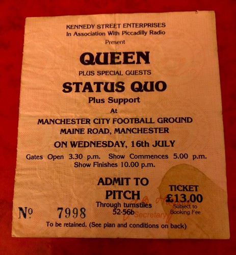 Queen ticket magic - magic, 1986