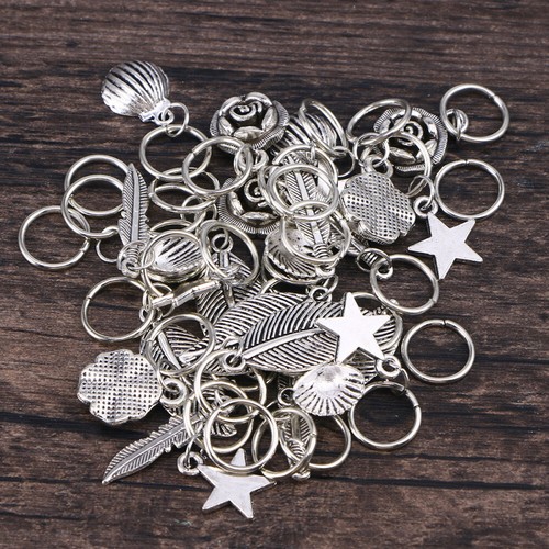 Pcs braid hair - 45, rings