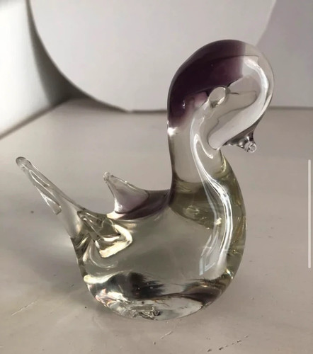 Vintage art glass paperweight - art,