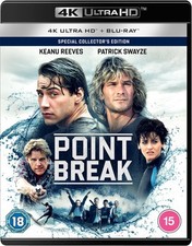 Point Break (4K UHD Blu-ray) Gary Busey Lori Petty Keanu Reeves Patrick Swayze