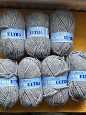 Sirdar Denim Ultra  Mega Chunky Yarn 7x100g Balls - Shade 0502 Blue/Grey Mix