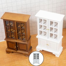 Miniature Handcraft Birch Wood Cabinet Storage Bookcase