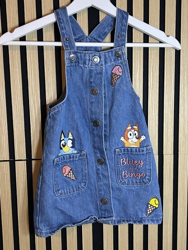 Bluey and bingo denim dress - bluey,