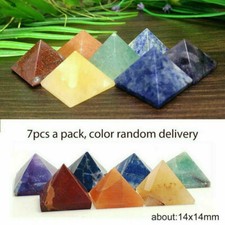Lot 7Pc Pyramid Gemstone