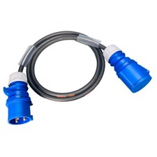 32Amp 3 Pin Extension Lead 4mm² 240V IP44 Heavy Duty Industrial Rubber Cable HO7