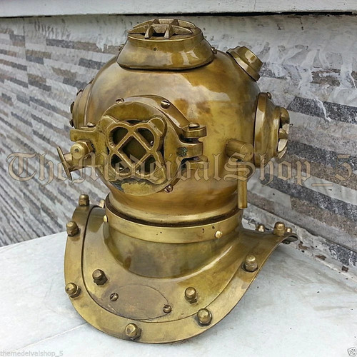 Antique brass deep sea - brass, navy