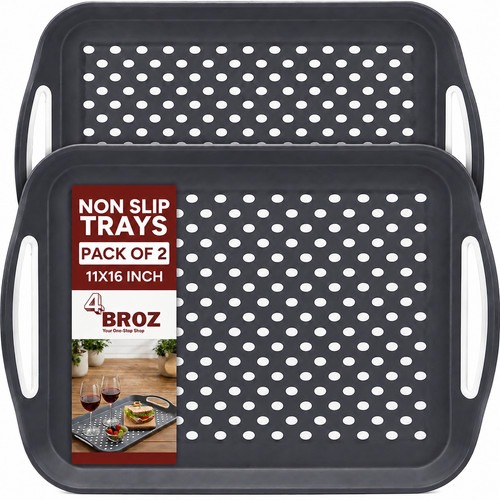 Serving trays set non - of,