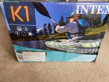 Intex K1 Challenger Inflatable Kayak 1 PERSON. NEVER USED! PLEASE READ FULL AD