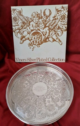 Viners chased gallery tray - chased,