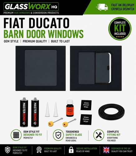 Fiat ducato barn door windows - ducato,