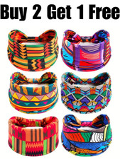 Vibrant Artisic Hippie Boho Casual Headband Festival Sports Hair Band 6 Designs
