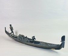 Vintage Large Metal Work Brass? Decorative Italian Gondola Boat Sculpture