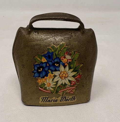 Vintage brass cowbell hand - brass,