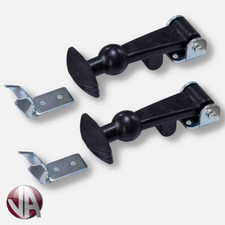 2 x Rubber Bonnet Catch Strap Latch Panel Fastener Car Horsebox Trailer 112mm