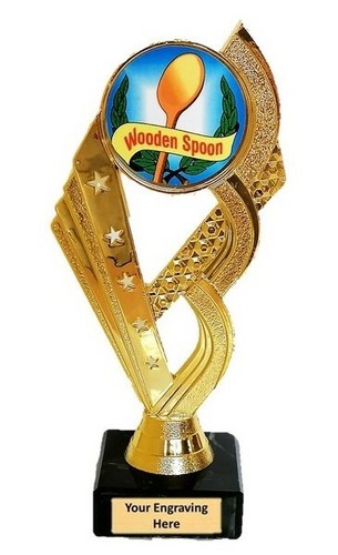 Wooden spoon trophy award - spoon,