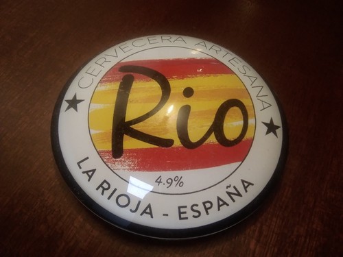 Rio spanish beer - beer, perspex