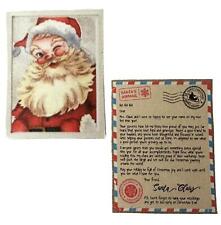 Dolls House Letter From Santa Claus Father Christmas Holiday Accessory1:12 Card