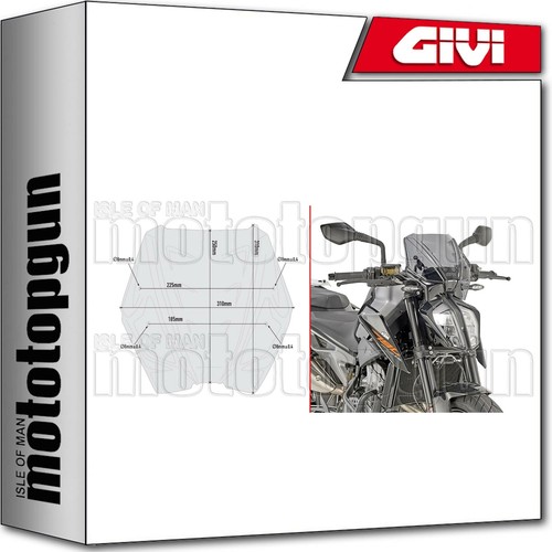 Givi wind screen a7708 - givi, wind-screen