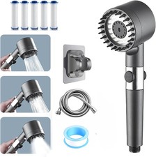 Shower Filter Shower Head  4 Modes High Pressure Handheld Shower Set with Filter