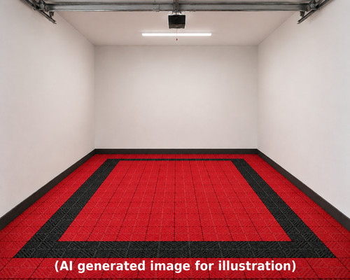Vented modular floor tile kit - modular,