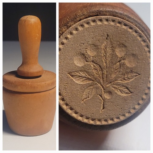 Vintage wooden butter - vintage,