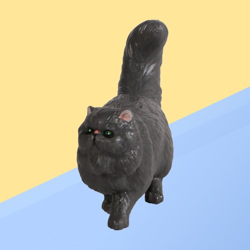 Simulated animal model cat - animal,