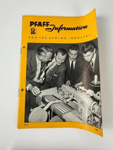 Pfaff information booklet 1958 - booklet,