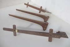 Vintage brass brackets shelf - vintage,